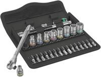 Wera 8100 SA 7 Zyklop Metal-ratelset doorsteekvierkant, 1/4"-aandrijving, metrisch, 28 -delig - 1 stuk(s) - 05004017001