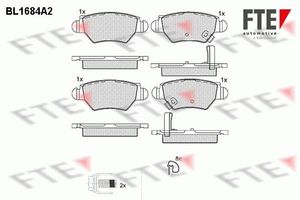 Remblokken set BL1684A2