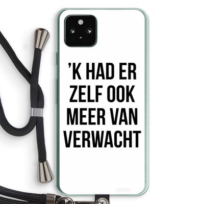 Meer verwacht: Pixel 5a 5G Transparant Hoesje met koord