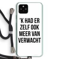 Meer verwacht: Pixel 5a 5G Transparant Hoesje met koord