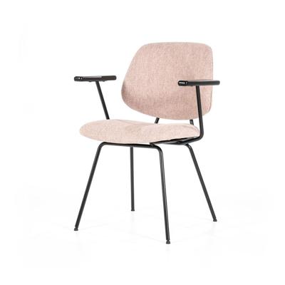 Eetkamerstoel Lynn roze fletcher met armleuining Eetkamerstoel Lynn roze fletcher met armleuining