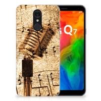 LG Q7 | Siliconen hoesje | met foto Bladmuziek