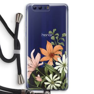Floral bouquet: Honor 9 Transparant Hoesje met koord