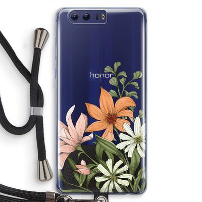 Floral bouquet: Honor 9 Transparant Hoesje met koord