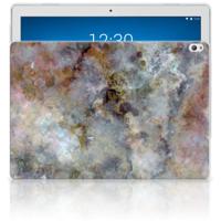 Lenovo Tab P10 Tablet Back Cover Marmer Grijs Lenovo Tab P10 Tablet Back Cover Marmer Grijs