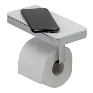 Toiletrolhouder Geesa Frame met Planchet Wit Chroom Geesa