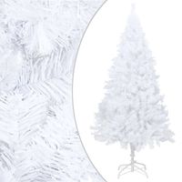 The Living Store Kunstkerstboom - White - 150 cm - Met LED-verlichting