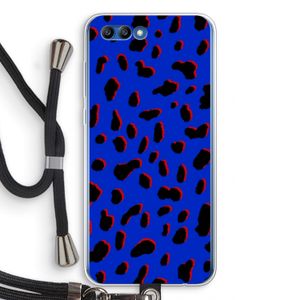 Blue Leopard: Honor 10 Transparant Hoesje met koord
