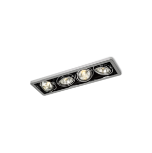 Trizo21 - R54 in GU10 chroom ring Plafondlamp