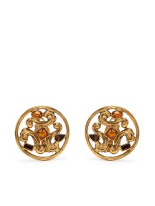 Saint Laurent Pre-Owned boucles d'oreilles à design baroque (années 1980)