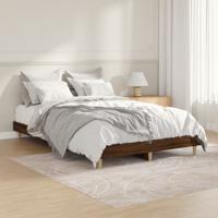 Bedframe zonder matras bewerkt hout bruin eikenkleur 120x190 cm - thumbnail