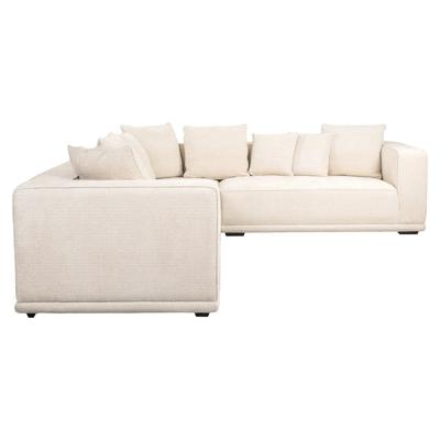 Hoekbank Lusso beige chenille