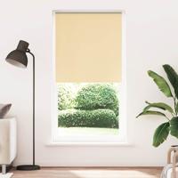 VidaXL Rolgordijn verduisterend 110x230 cm stofbreedte 105,7 cm beige