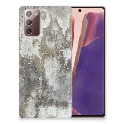 Samsung Note 20 | TPU | Siliconen hoesje | Beton Print