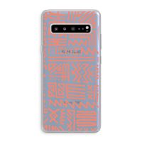 Marrakech Pink: Samsung Galaxy S10 5G Transparant Hoesje