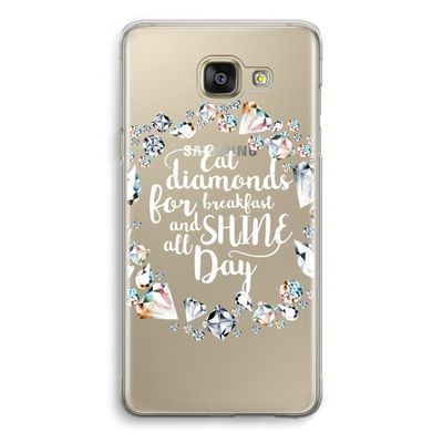 Diamonds: Samsung Galaxy A5 (2016) Transparant Hoesje