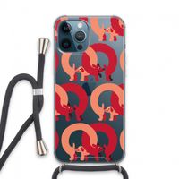 Dogs: iPhone 13 Pro Max Transparant Hoesje met koord