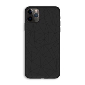 Geometrische lijnen zwart: iPhone 11 Pro Max Biologisch afbreekbaar hoesje