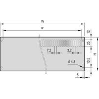 nVent SCHROFF 24576048 Achterwand 1 stuk(s)