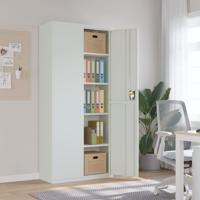 Archiefkast 90x40x200 cm staal lichtgrijs Archiefkast 90x40x200 cm staal lichtgrijs