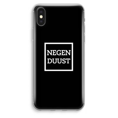 Negenduust black: iPhone XS Max Transparant Hoesje