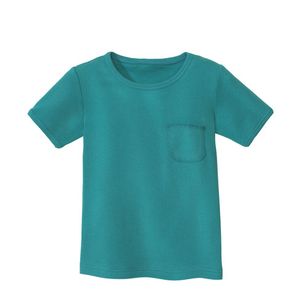 T-shirt van bio-katoen met elastaan, smaragd Maat: 122/128