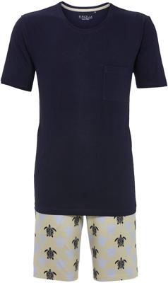 Katoenen heren schildpad shortama