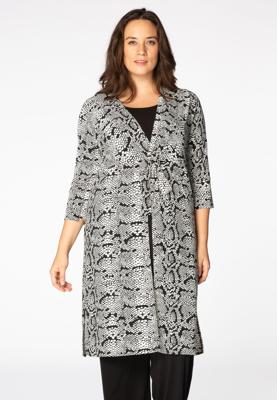 Yoek Vest met knoop | Wit | Maat 54/56