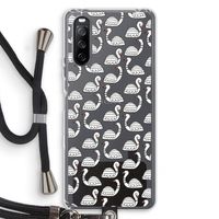Zwanen: Sony Sony Xperia 10 III Transparant Hoesje met koord