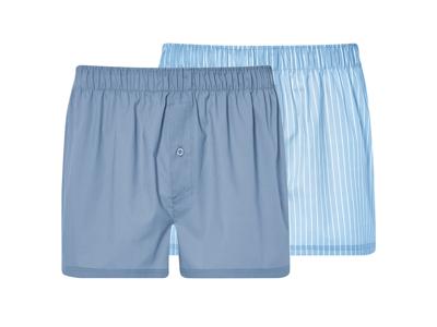 LIVERGY 2 heren boxershorts (strepen/blauw, XXL)