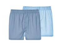 LIVERGY 2 heren boxershorts (strepen/blauw, XL)