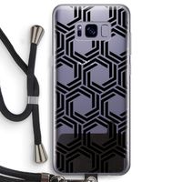 Geometrisch patroon: Samsung Galaxy S8 Transparant Hoesje met koord