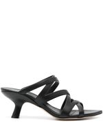 Vic Matie mules en cuir 65 mm - Noir