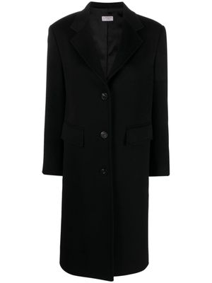 Alberto Biani manteau en laine à boutonnière - Noir