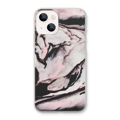 Roze stroom: iPhone 13 mini Transparant Hoesje