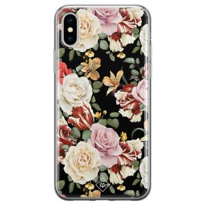 iPhone XS Max siliconen hoesje - Flowerpower