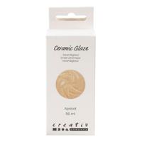 Creativ Company Keramiek glazuur 984-1101 c dekkend apricot - 60ml