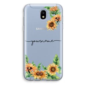 Zonnebloemen: Samsung Galaxy J5 (2017) Transparant Hoesje
