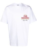 MSGM t-shirt imprimé à manches courtes - Blanc