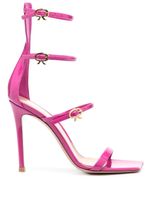 Gianvito Rossi sandales 110 mm en cuir à boucles - Rose