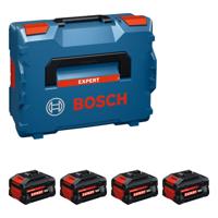 Bosch Professional EXBA18V-55 4 EXPERT Accuset 4x EXBA18V-55 5.5Ah 18V in L-Boxx - 1600A0373H