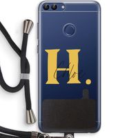 Amber Script: Huawei P Smart (2018) Transparant Hoesje met koord