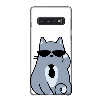 Cool cat: Samsung Galaxy S10 4G Volledig Geprint Hoesje