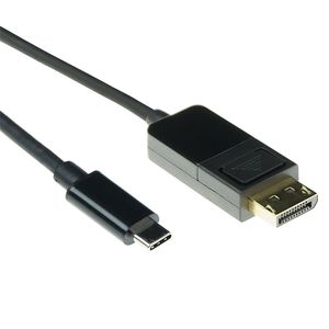 ACT SB0031 USB-C Conversie Kabel | Type C naar DisplayPort male | 4K/60Hz | 2 meter