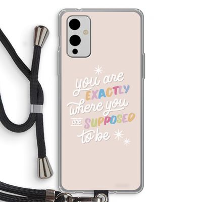 Right Place: OnePlus 9 Transparant Hoesje met koord