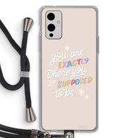 Right Place: OnePlus 9 Transparant Hoesje met koord