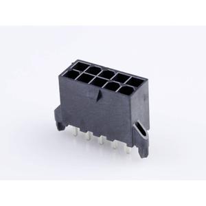 Molex 462070010 Male header, inbouw (standaard) Totaal aantal polen: 10 Rastermaat: 4.20 mm Inhoud: 1 stuk(s) Tray