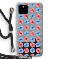 Klaproosjes: Pixel 5 Transparant Hoesje met koord Klaproosjes: Pixel 5 Transparant Hoesje met koord