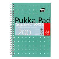 Notitieboek pukka jotta a5 rt 5x5 200pag 80gr gn
