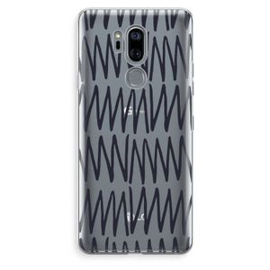 Marrakech Zigzag: LG G7 Thinq Transparant Hoesje
